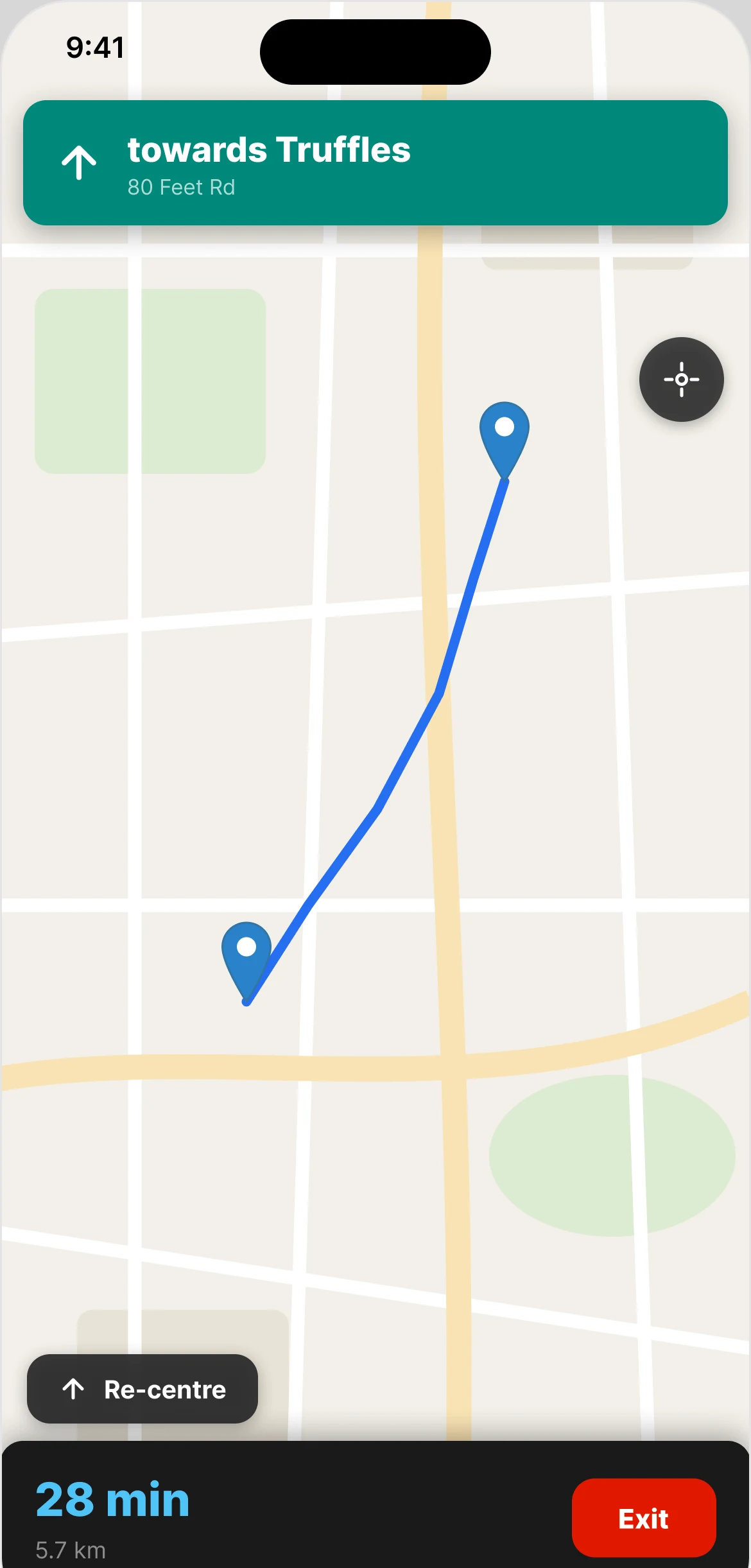 Navigation before the call comes in